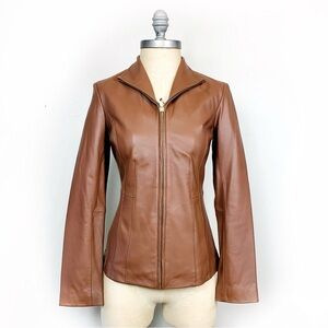 NWT Cole Haan 100% Genuine Leather Jacket | $450 Retail | Fully Lined | Luxe Fit
